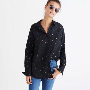 Madewell Oversized Ex-Boyfriend Shirt in Star Mix
